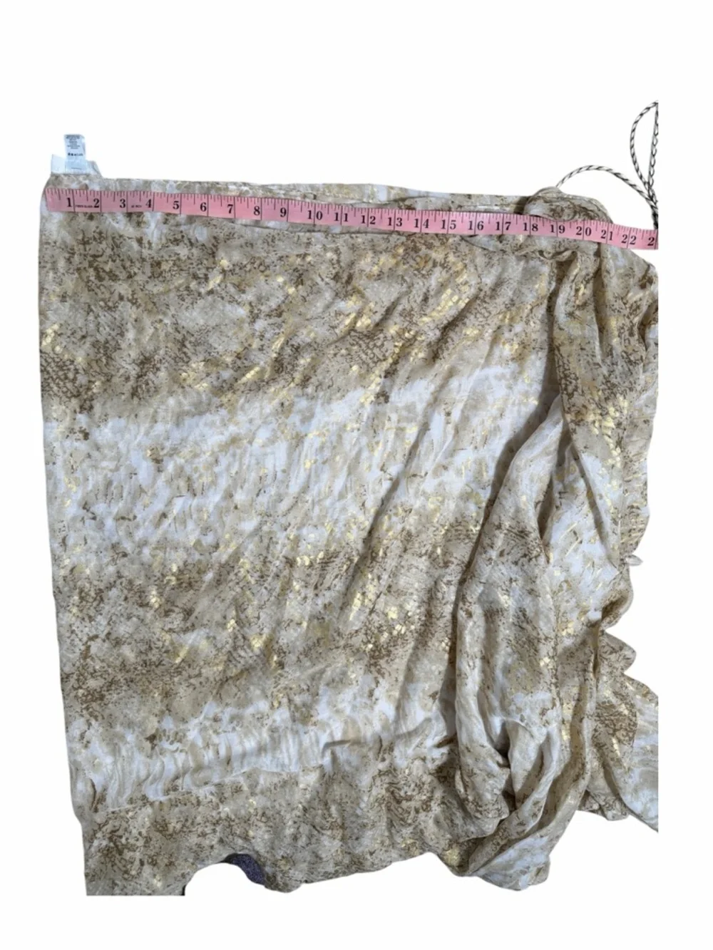 Pool To Party By Subtle Luxury Gold Neutral Toned Wrap Sarong - Picture 9 of 11